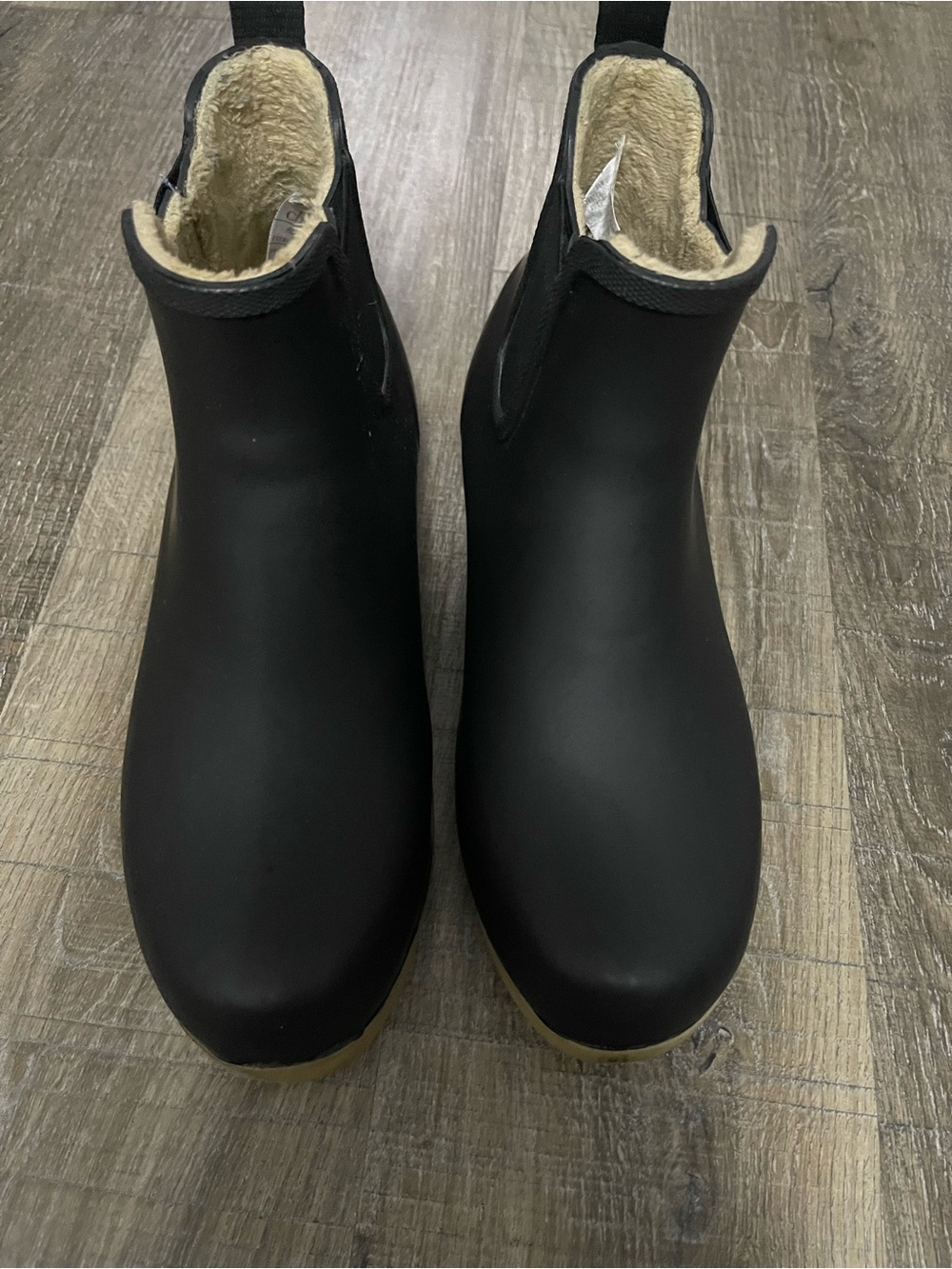 Chooka Black Waterproof Ankle Boots with Fleece Lining